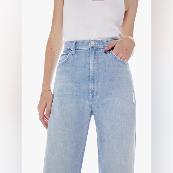 Mother Light Wash High Waisted Tunnel Vision Sneak Sippin’ Sweet Tea - Picture 4 of 16